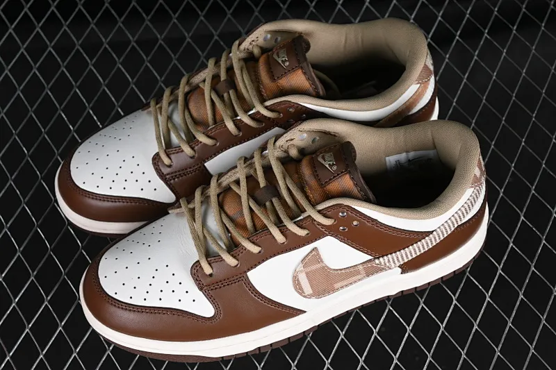 All categories Nk SB Dunk series Nk SB Dunk Low low-top sneakers F version Nk Dunk Low "Brown Plaid" white and brown stitching SB low-top casual sneakers FV3653-191
